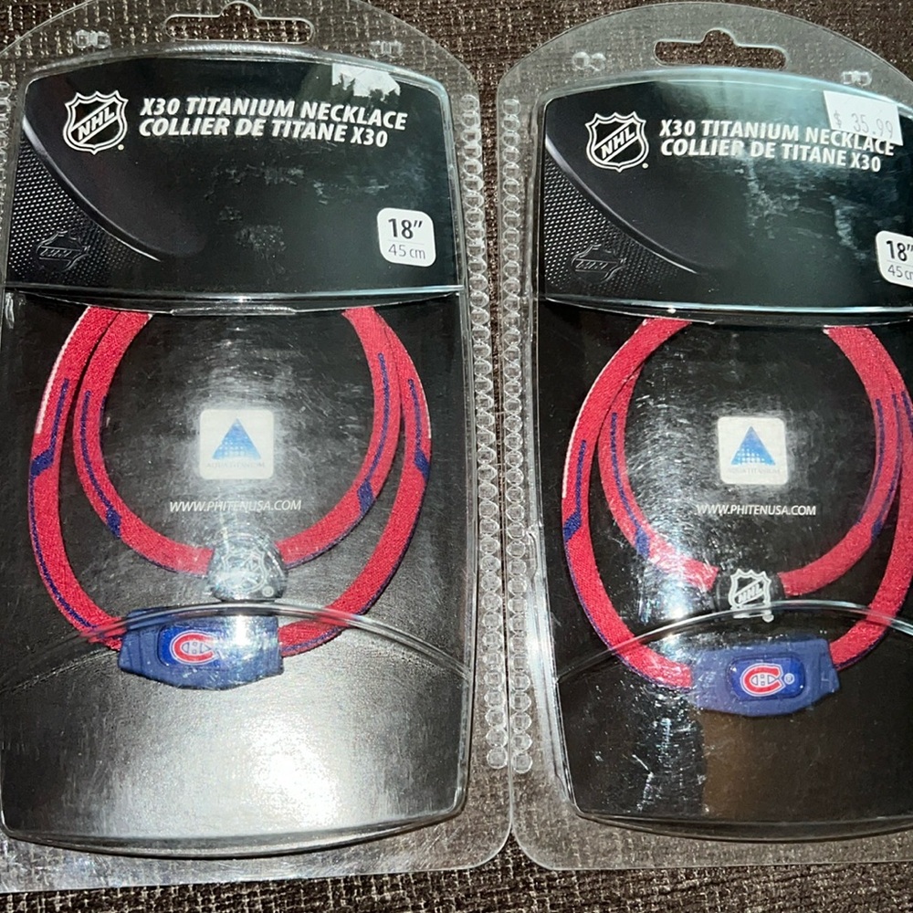 NHL Montreal Canadien X30 Titanium Necklace 18” — only 1 left